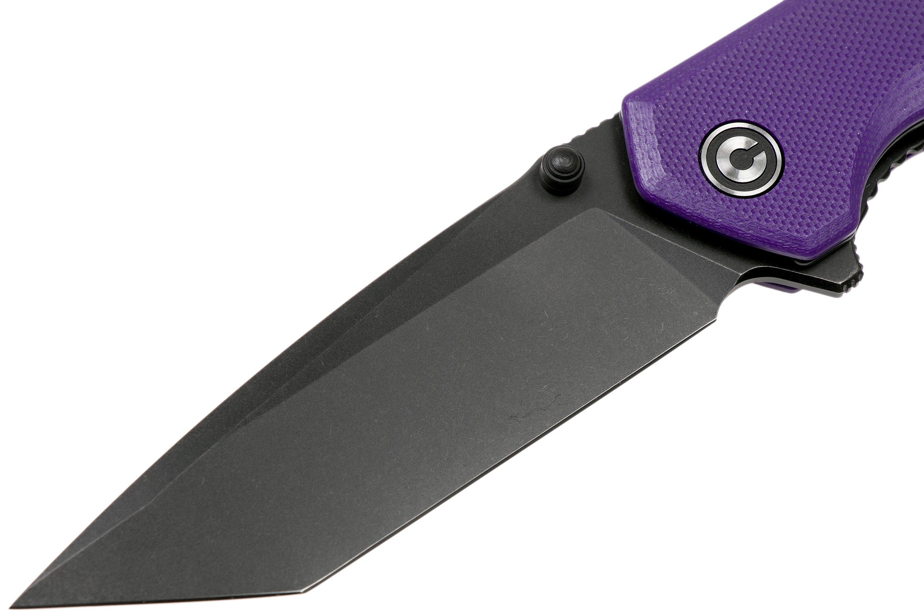 Civivi Brazen C2023D Tanto Purple, Blackwashed pocket knife