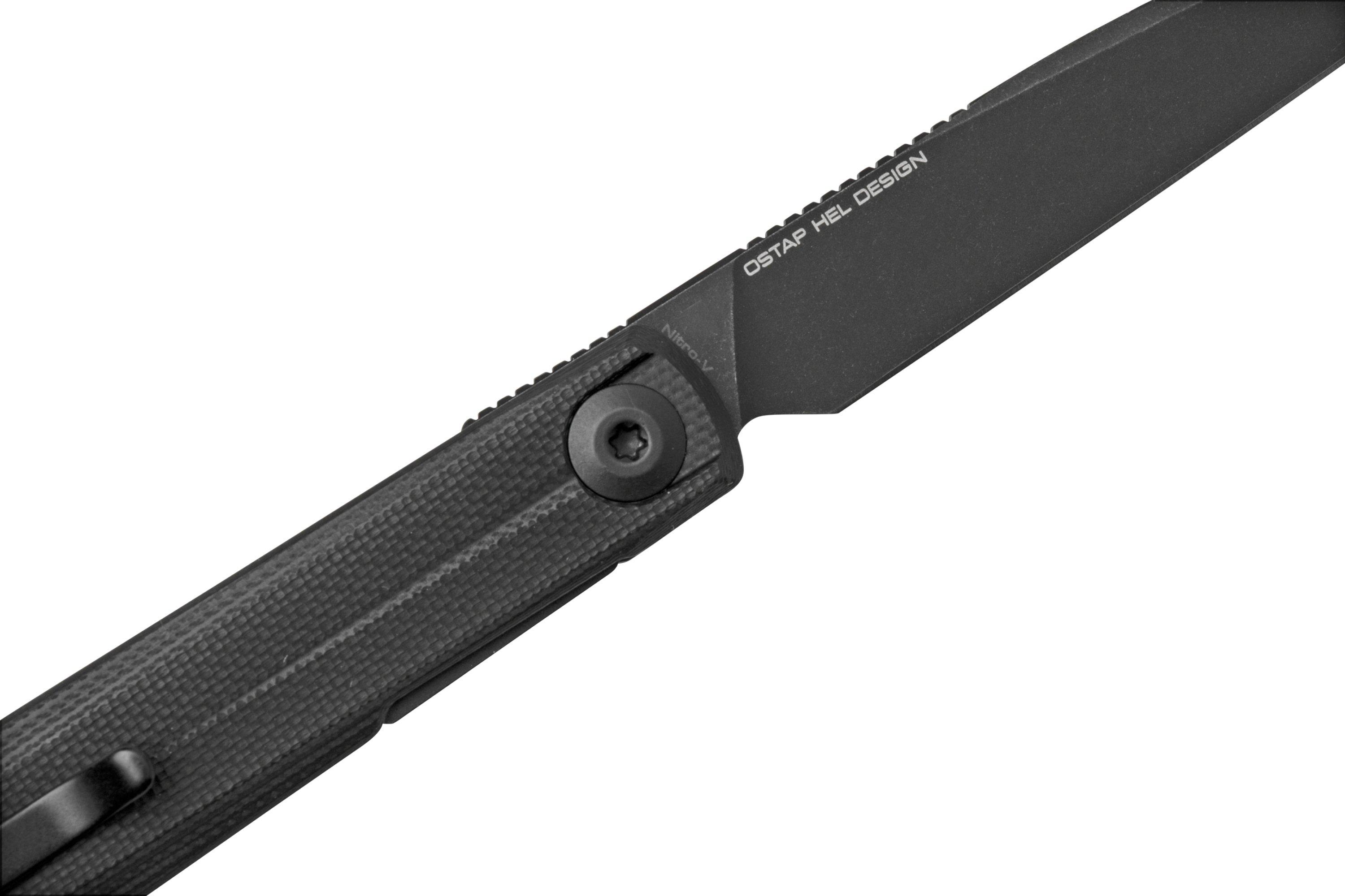 Civivi Clavi C21019-1 Black G10 pocket knife, Ostap Hel design ...