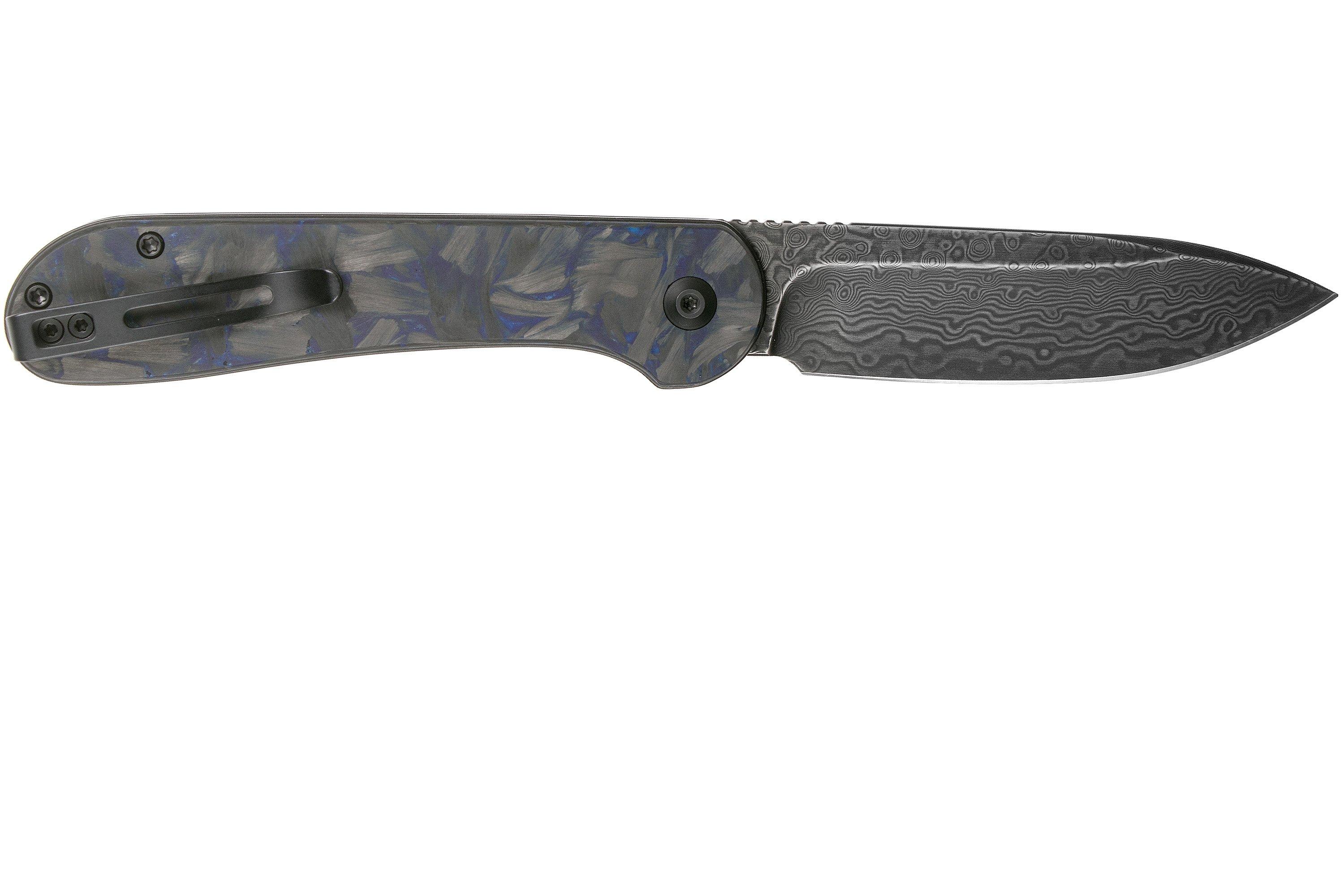 Civivi Button Lock Elementum Damascus CF | : Messer