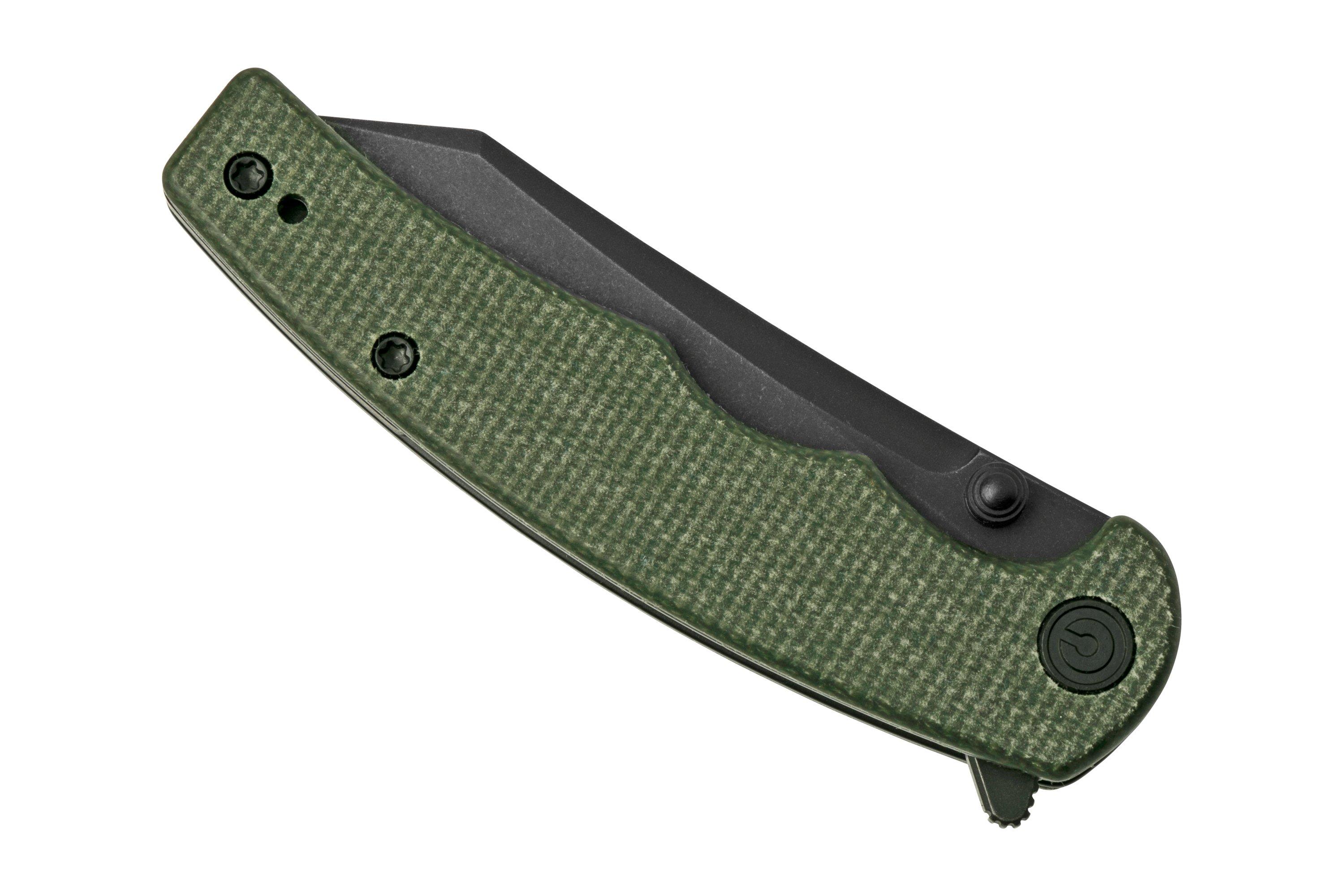 Civivi P87 Folder C21043-3 Green Micarta, pocket knife