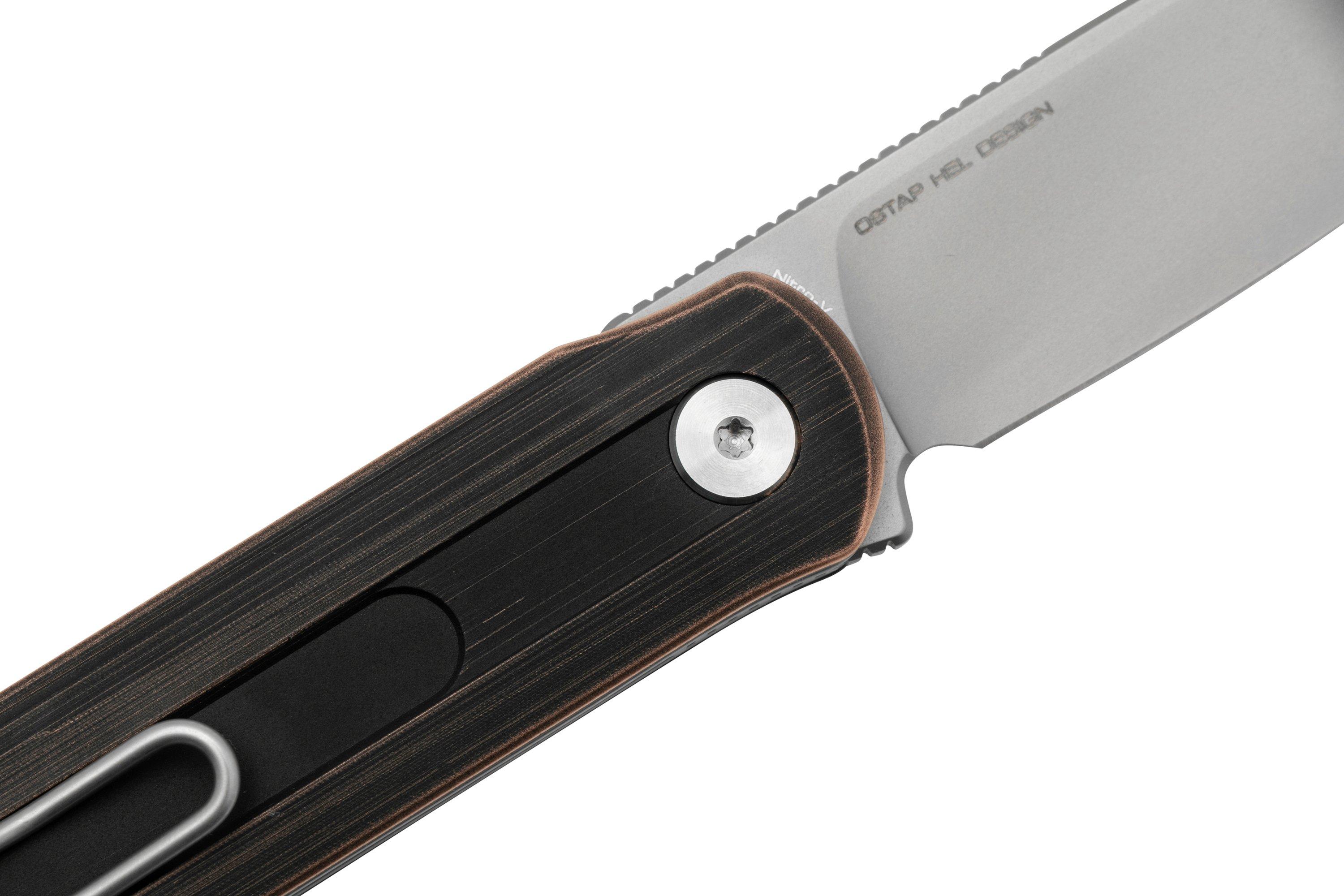 Civivi Foldis C21044-1 Black Copper, Nitro-V zakmes | Voordelig