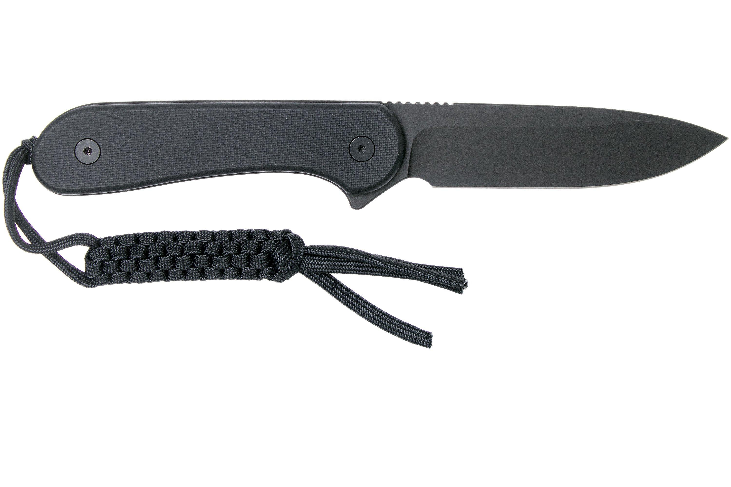 Civivi Elementum Fixed Blade C2105A All Black Flat G10 fixed knife