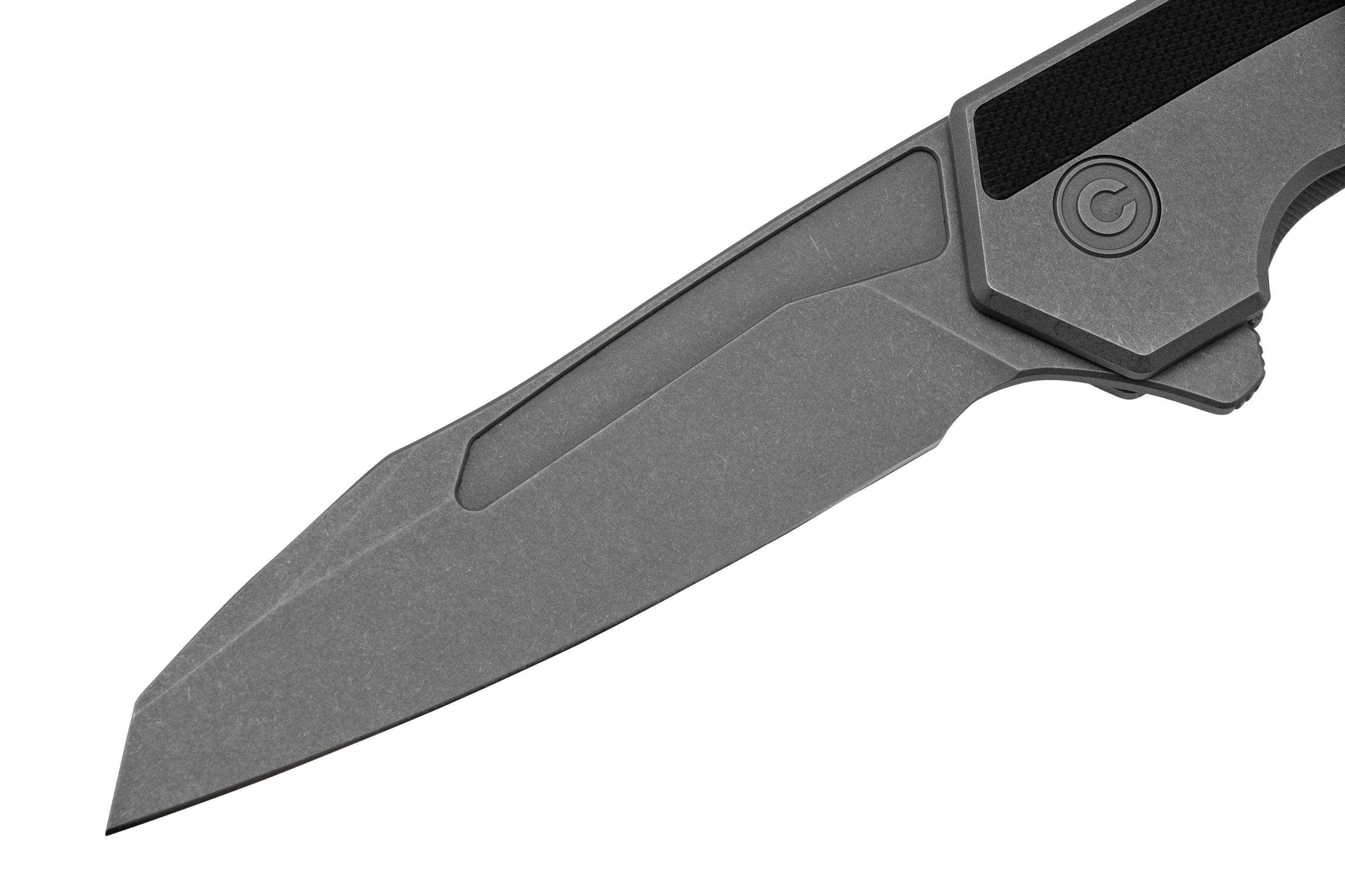 Civivi Hypersonic C220112 Gray Stainless, Black G10 zakmes, Gustavo T