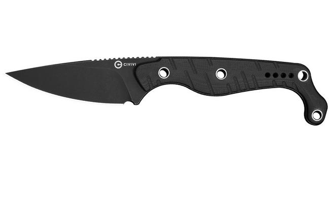 Afbeelding voor Civivi SŌKN C22027-3 Blackwashed Nitro-V, Black G10, vaststaand mes, Kyle Lamb design