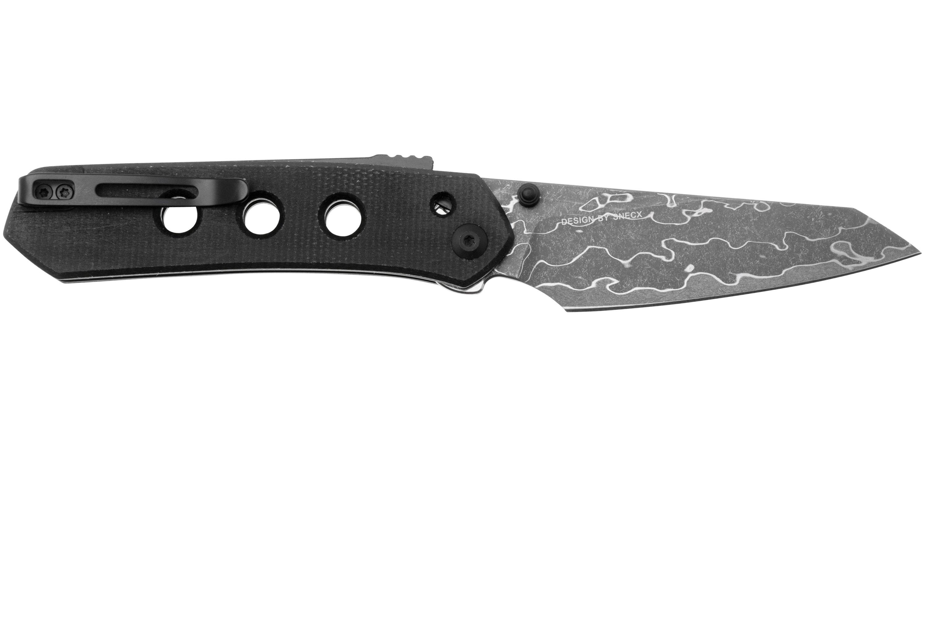 Civivi Vision FG C22036DS2 Damascus, Black Canvas Micarta, pocket