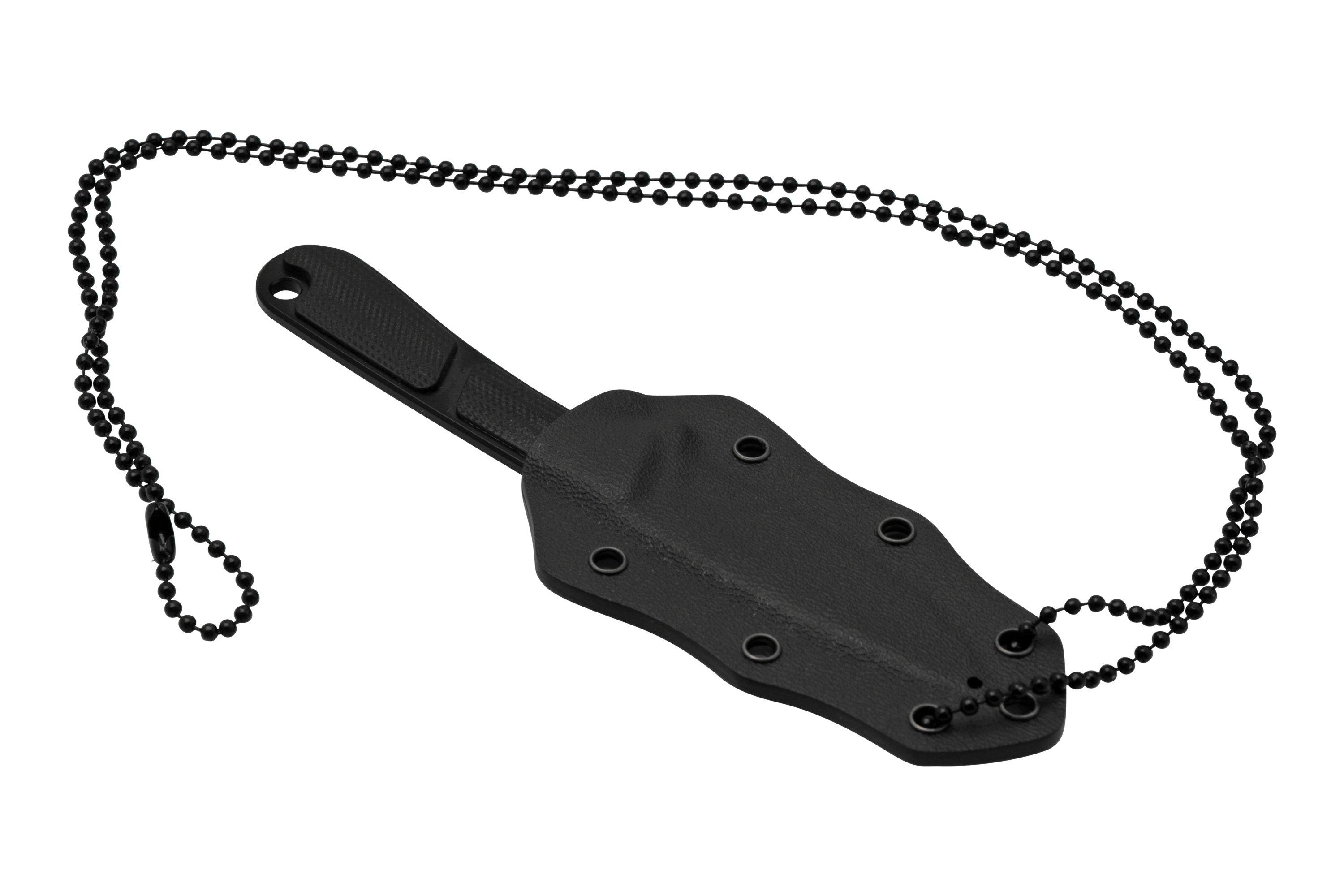 Civivi Mini Elementum Fixed Blade C230101 Black G10, Blackwashed neck