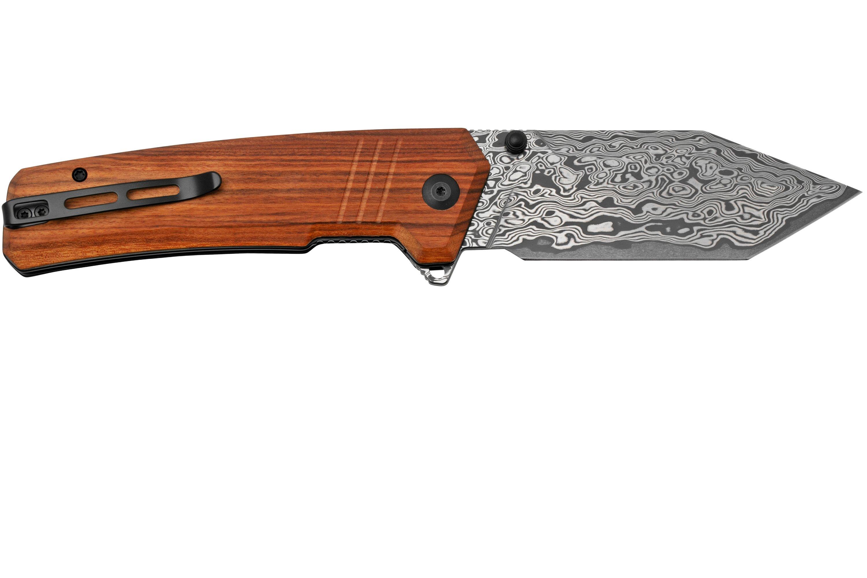 CIVIVI Bhaltair C23024DS1 Guibourtia Wood, Damascus Blade, pocket