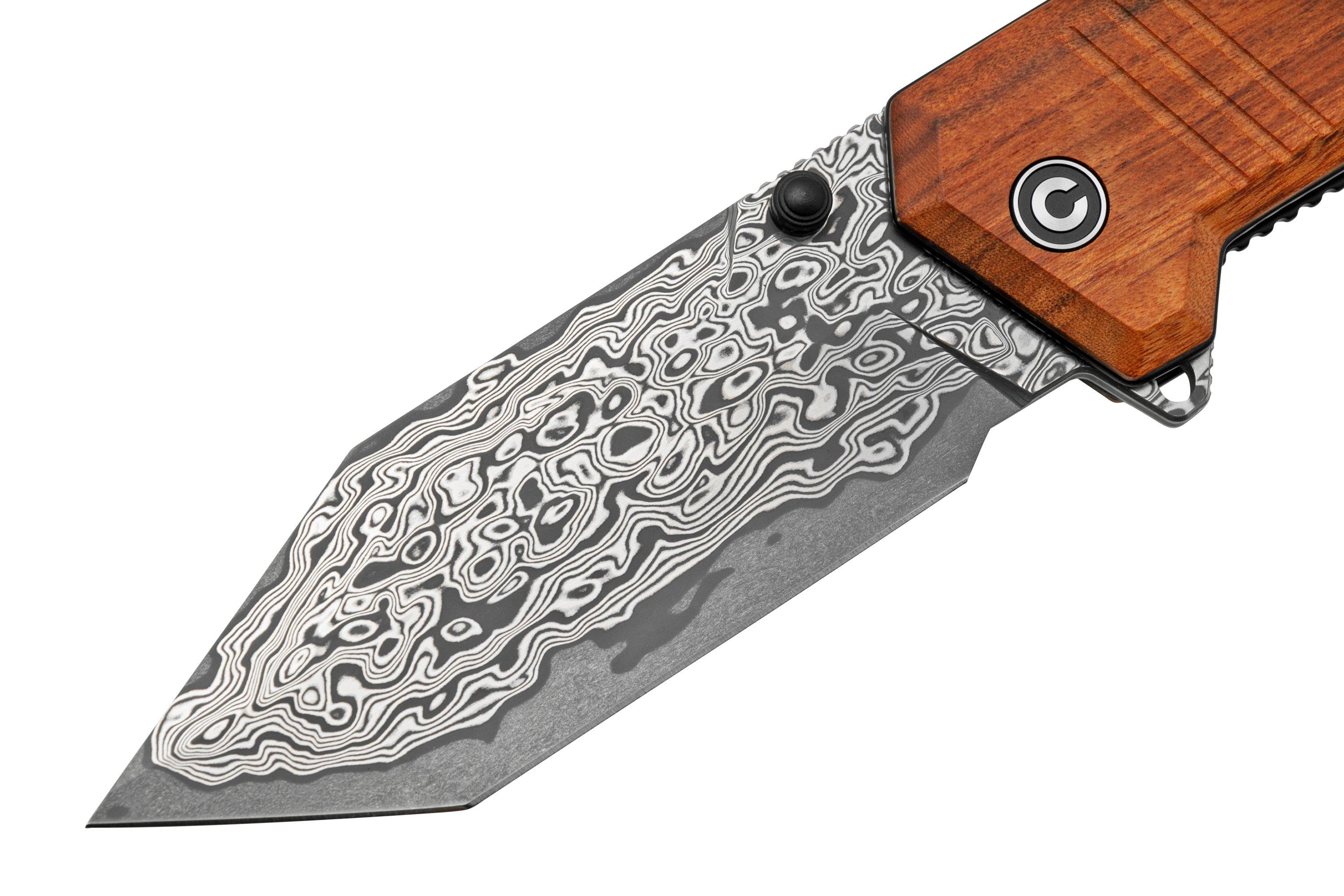 CIVIVI Bhaltair C23024DS1 Guibourtia Wood, Damascus Blade, pocket