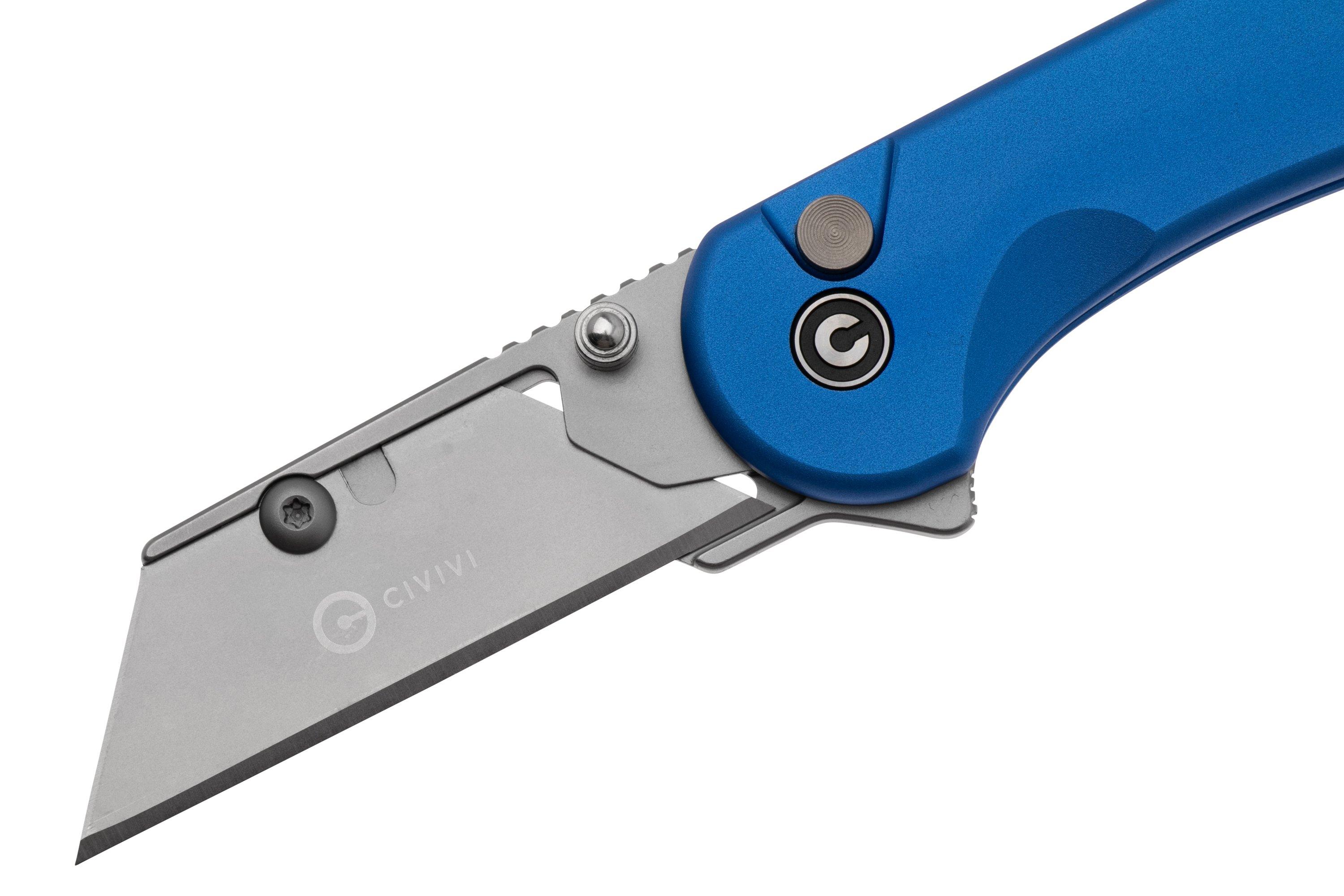 Civivi Elementum Utility C23039B-2 Blue Aluminum, Stonewashed Blade ...