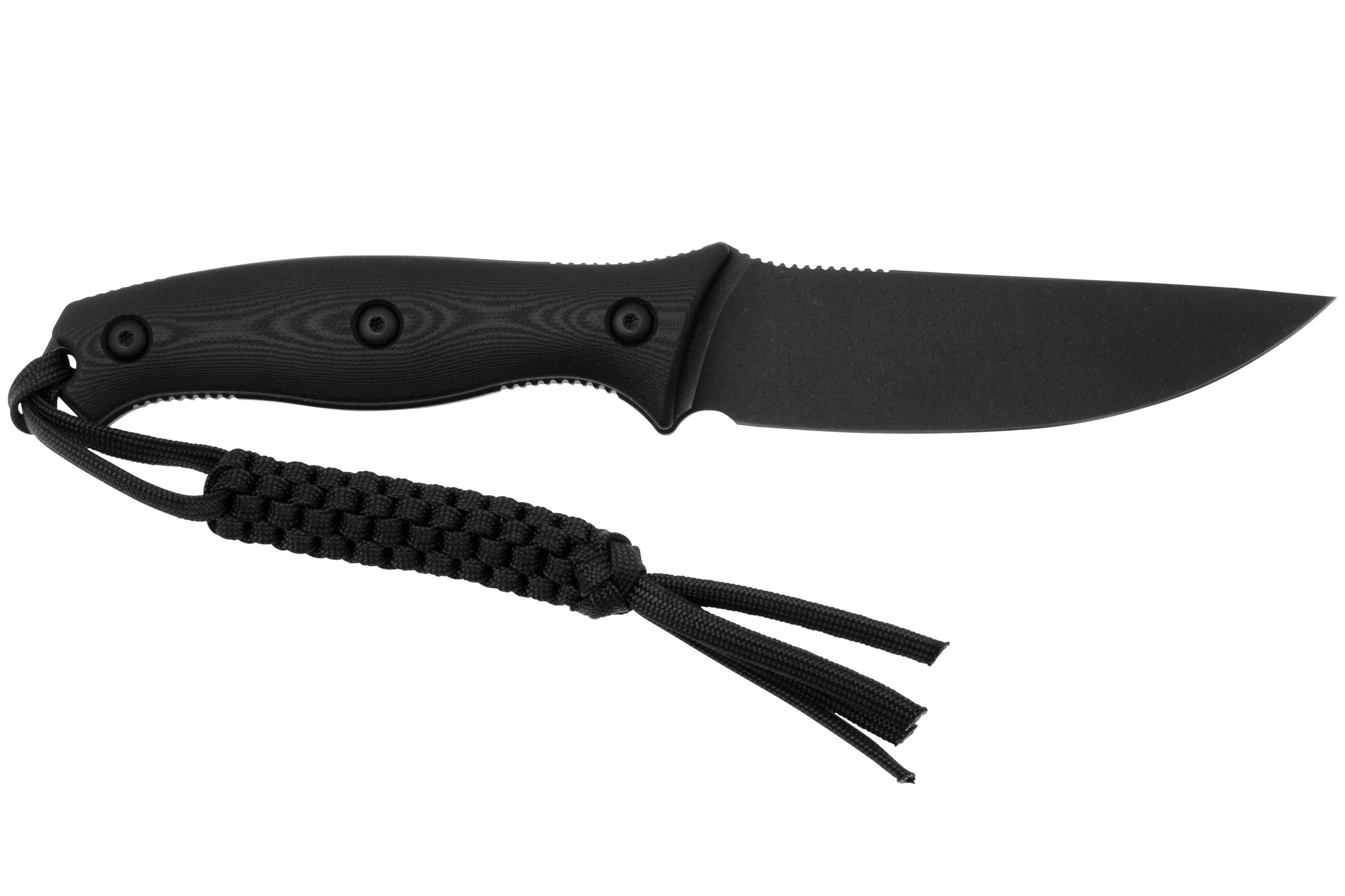 CIVIVI Stormridge C230411 Blackwashed NitroV, Black G10, fixed knife