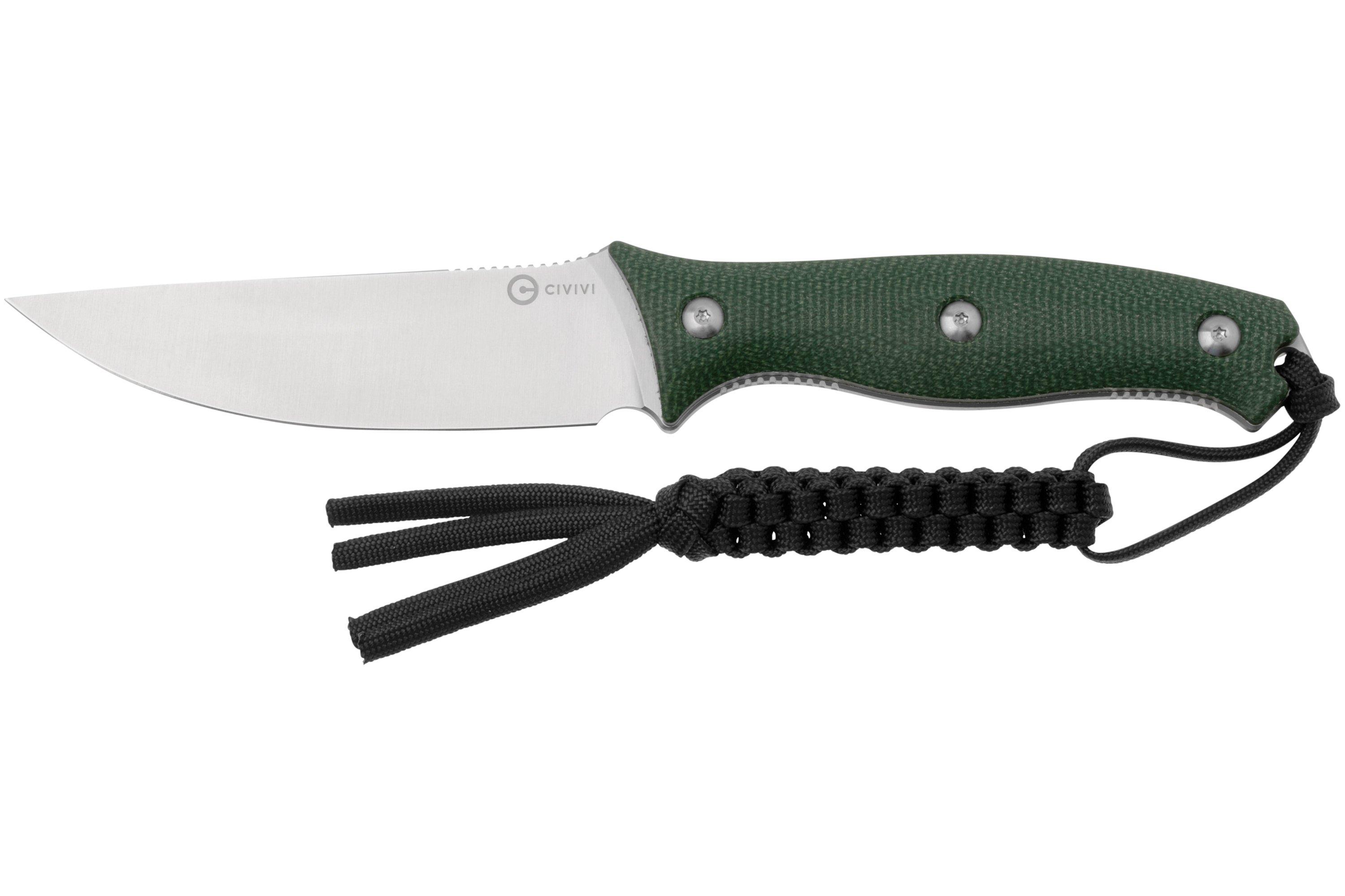 CIVIVI Stormridge C23041-2 Satin Nitro-V, Green Canvas Micarta