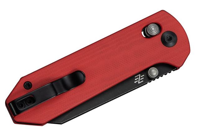 Afbeelding voor Civivi Yonder C23073-2 Blackwashed 14C28N, Red G10, zakmes