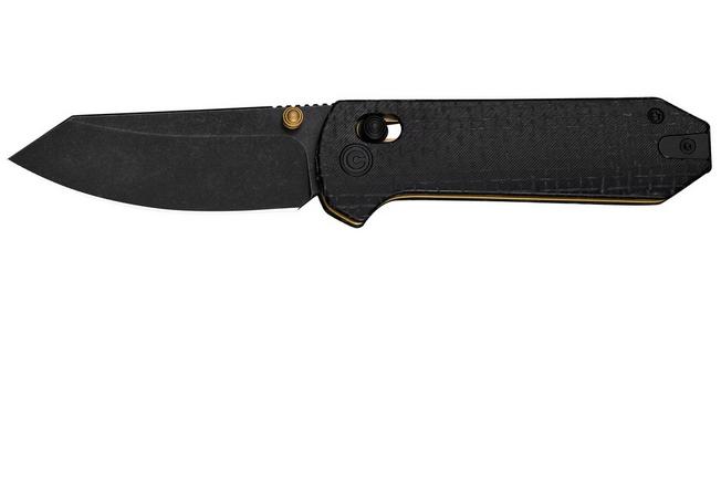 Afbeelding voor Civivi Yonder C23073B-2 Blackwashed 14C28N, Black Burlap Micarta, zakmes