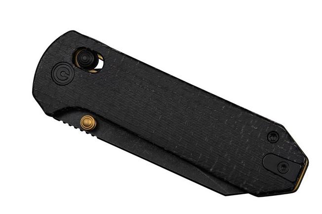 Afbeelding voor Civivi Yonder C23073B-2 Blackwashed 14C28N, Black Burlap Micarta, zakmes