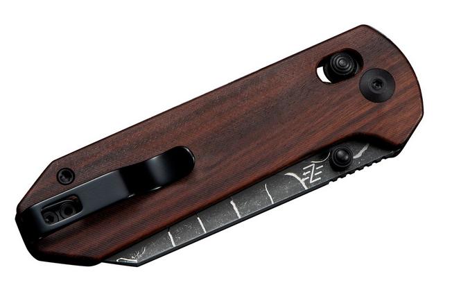 Afbeelding voor Civivi Yonder C23073B-DS2, Damascus, Guibourtia Wood zakmes, Zac Whitmore design