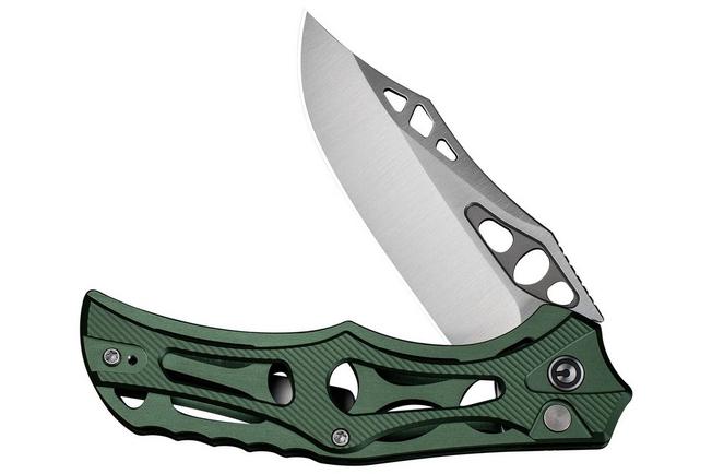 Image pour Civivi Biophase C23083-1 Satin Nitro-V, Green Aluminum, couteau de poche
