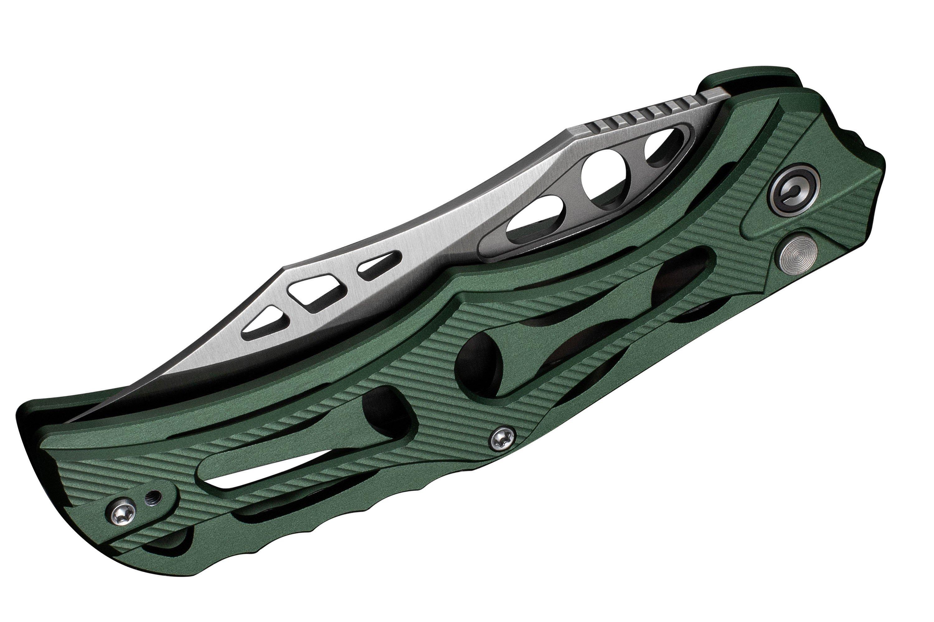 Civivi Biophase C23083-1 Satin Nitro-V, Green Aluminum, couteau de ...