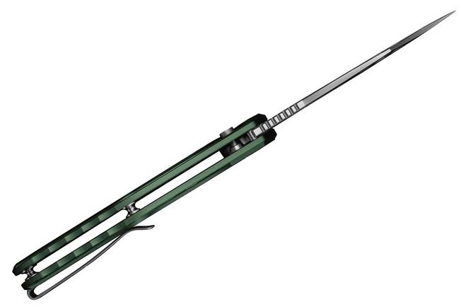 Image pour Civivi Biophase C23083-1 Satin Nitro-V, Green Aluminum, couteau de poche