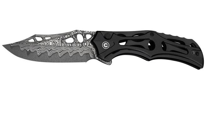 Image pour Civivi Biophase C23083-DS1 Damascus, Black Aluminum, couteau de poche