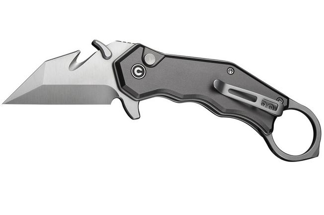 Bild für Civivi Amaroq C24018-1 Satin Nitro-V, Gray Aluminium, Taschenmesser, Tony Sentmanat Design