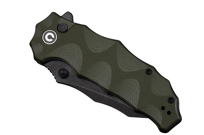 Image pour Civivi Natterjack C24028-1 Blackwashed 14C28N, Green G10, couteau de poche