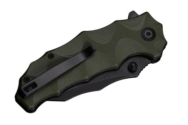 Image pour Civivi Natterjack C24028-1 Blackwashed 14C28N, Green G10, couteau de poche