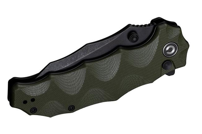Image pour Civivi Natterjack C24028-1 Blackwashed 14C28N, Green G10, couteau de poche