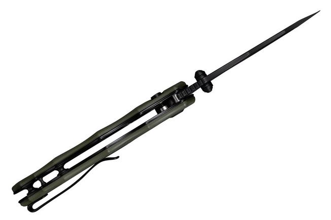 Image pour Civivi Natterjack C24028-1 Blackwashed 14C28N, Green G10, couteau de poche