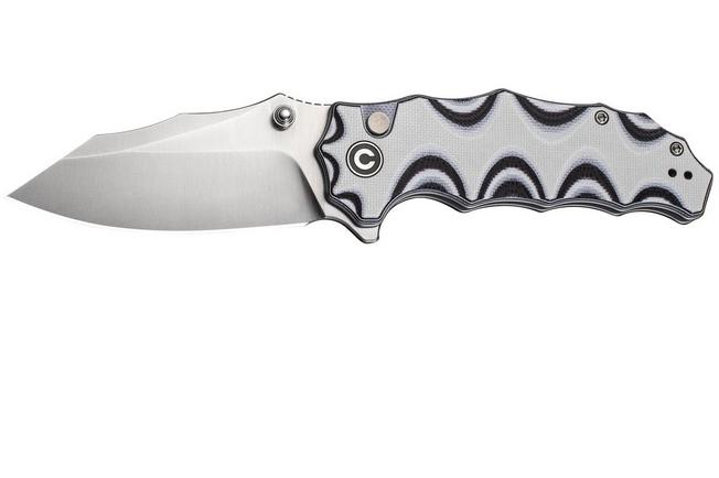 Image pour Civivi Natterjack C24028-3 Satin 14C28N, White Black G10, couteau de poche