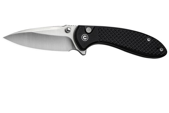 Image pour Civivi Faeger C24031-1 Satin 14C28N, Milled Black G10, couteau de poche