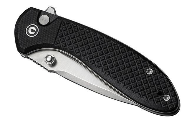 Image pour Civivi Faeger C24031-1 Satin 14C28N, Milled Black G10, couteau de poche