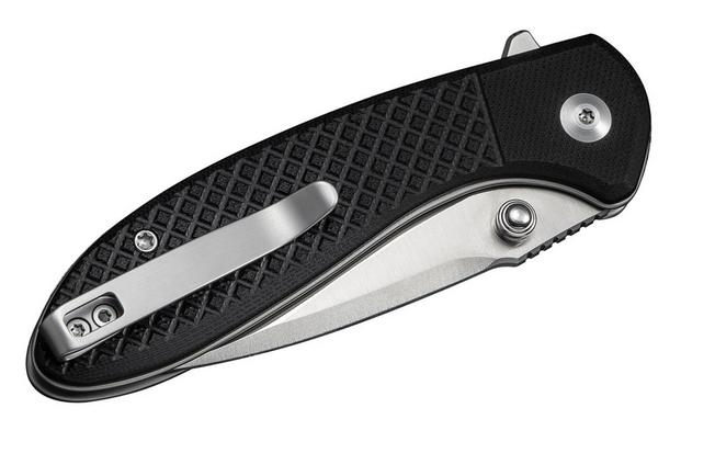 Image pour Civivi Faeger C24031-1 Satin 14C28N, Milled Black G10, couteau de poche