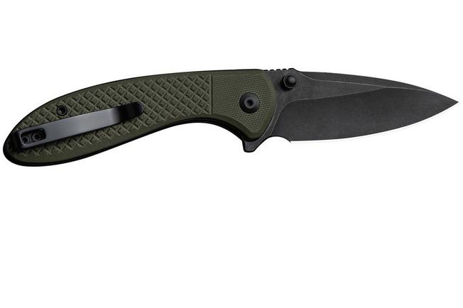 Image pour Civivi Faeger C24031-2 Blackwashed 14C28N, Milled OD Green G10, couteau de poche