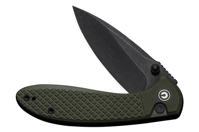 Image pour Civivi Faeger C24031-2 Blackwashed 14C28N, Milled OD Green G10, couteau de poche