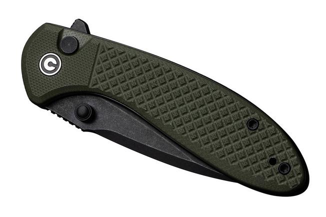 Image pour Civivi Faeger C24031-2 Blackwashed 14C28N, Milled OD Green G10, couteau de poche