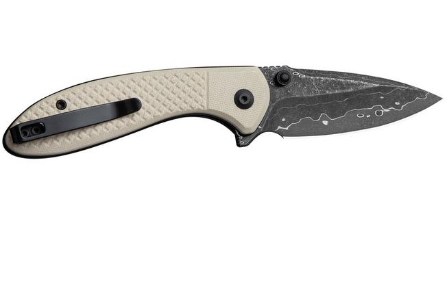 Image pour Civivi Faeger C24031-DS1 Damascus, Milled Ivory G10, couteau de poche