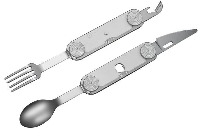 Image pour Civivi Partake C24032C-3, Stainless Steel, Silver Aluminum, couverts outdoor