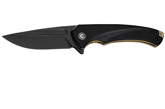 Afbeelding voor Civivi Voidflare C24040-1 Blackwashed 14C28N, Black G10, zakmes