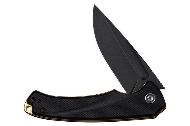 Afbeelding voor Civivi Voidflare C24040-1 Blackwashed 14C28N, Black G10, zakmes