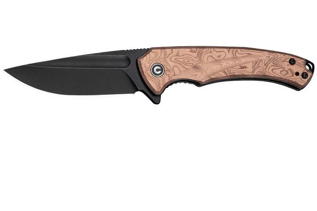 Afbeelding voor Civivi Voidflare C24040-3 Blackwashed 14C28N, G10 Copper Foil, zakmes