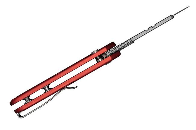 Image pour Civivi Pulsara C24041F-2 Red Aluminium, Stonewashed Blade Holder, 6Cr13 Blade, couteau universel