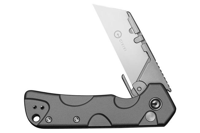 Image pour Civivi Pulsara C24041F-4 Grey Aluminium, Stonewashed Blade Holder, 6Cr13 Blade, couteau universel