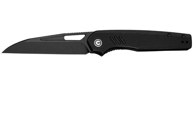 Image for Civivi Guile C24062B-1 Blackwashed 14C28N, Black G10, pocket knife, Shawn Ashmore design