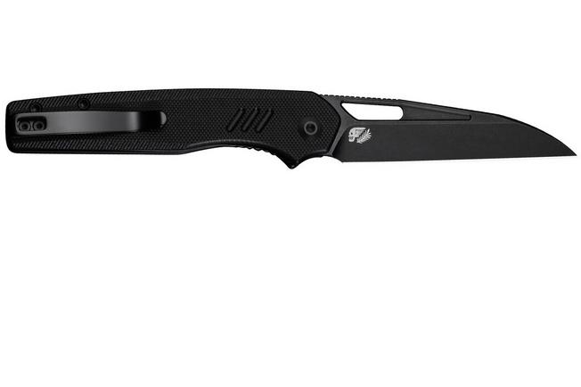 Image for Civivi Guile C24062B-1 Blackwashed 14C28N, Black G10, pocket knife, Shawn Ashmore design