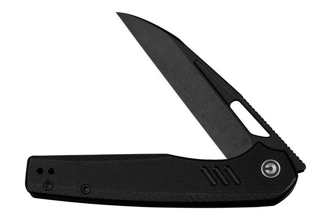 Image for Civivi Guile C24062B-1 Blackwashed 14C28N, Black G10, pocket knife, Shawn Ashmore design
