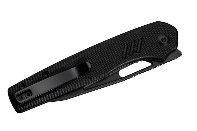 Image for Civivi Guile C24062B-1 Blackwashed 14C28N, Black G10, pocket knife, Shawn Ashmore design