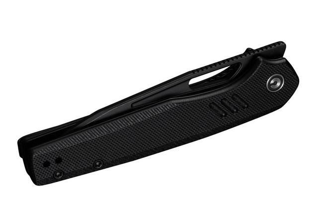 Image for Civivi Guile C24062B-1 Blackwashed 14C28N, Black G10, pocket knife, Shawn Ashmore design
