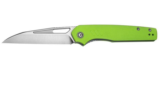 Image for Civivi Guile C24062B-2 Satin 14C28N, Fluorescent Green G10, pocket knife, Shawn Ashmore design