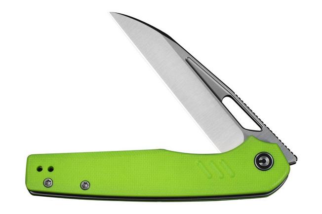 Image for Civivi Guile C24062B-2 Satin 14C28N, Fluorescent Green G10, pocket knife, Shawn Ashmore design