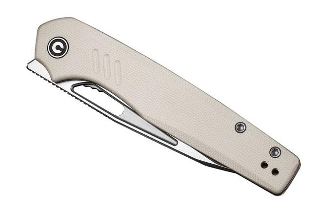 Image for Civivi Guile C24062B-3 Satin 14C28N, Ivory G10, pocket knife, Shawn Ashmore design